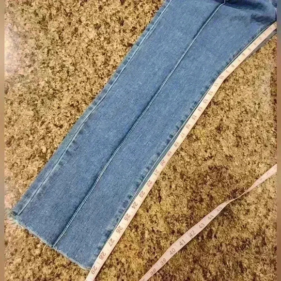 NWT Momokrom Nasty Gal Keep Up Belted Medium Wash High Waisted Blue Jeans $58 - Picture 15 of 15